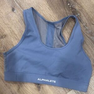 Alphalete Dusty Blue Racerback Sports Bra